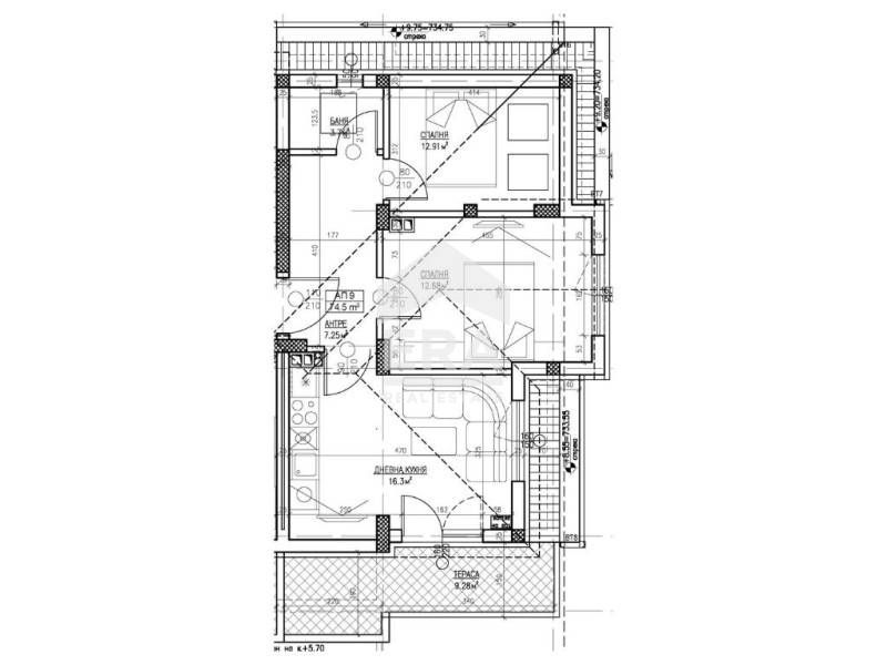 Продава се Тристаен апартамент в София, Горна баня - 86 кв.м за 2114 €/кв.м - Снимка #7