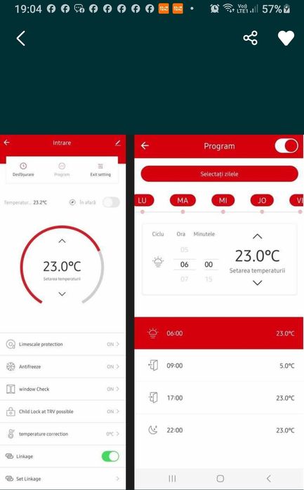 Termostat inteligent Hama pentru calorifer, cu control inteligent WLAN