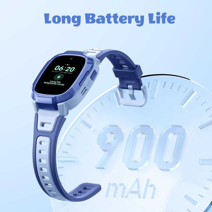 Детски смарт часовник Mibro P6 с GPS и 4G камера - Син (Нов)