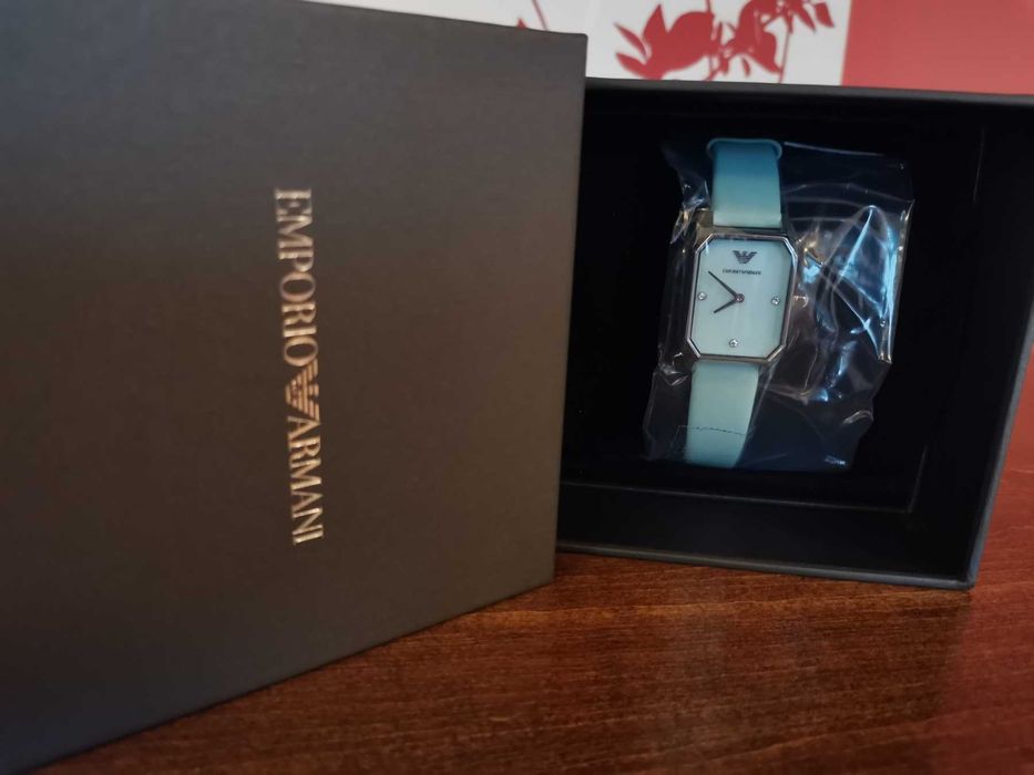 Дамски часовник Emporio Armani Turquoise Ladies Strap Watch