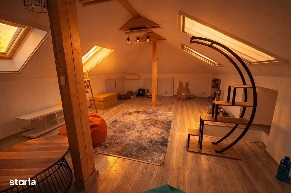 Casa individuala, complet mobilata si utilata, 4 camere, Mansarda