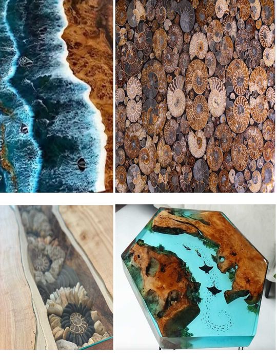 masuta masa cafea mobilier living lemn masiv rășină epoxilică decor