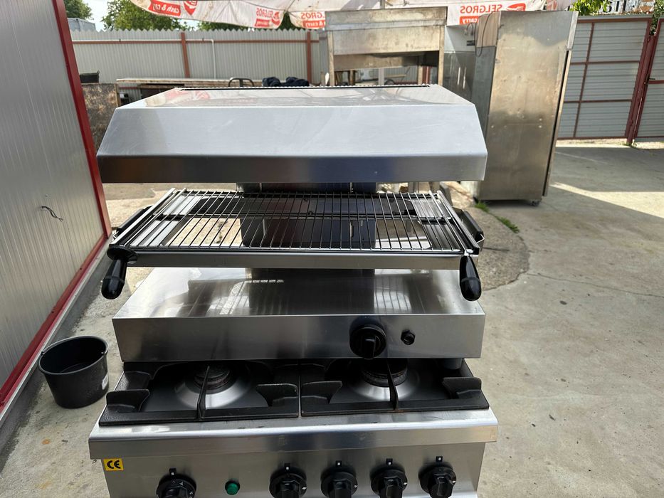 Salamandra gaz italia spalatoare actionare genunchi pedala inox