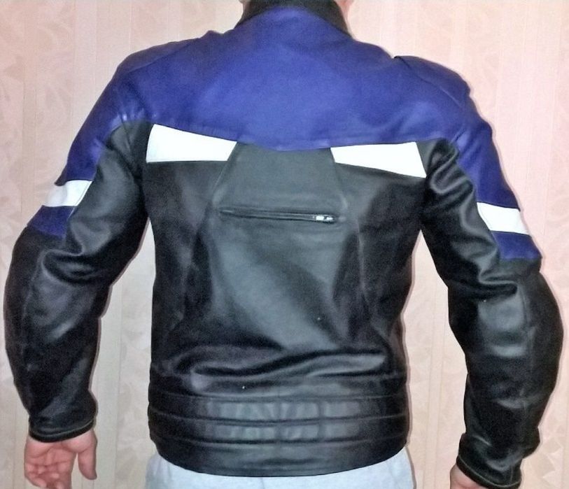 Куртка кожаная с защитой