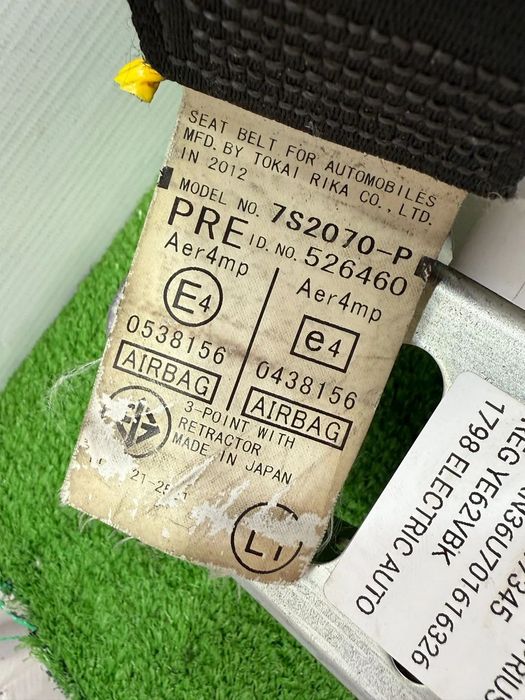 CENTURA SIGURANȚĂ FATA STANGA TOYOTA PRIUS 2012 HYBRID 1.8 BENZINA COD OEM 7S2070-P J082512 2009-2015