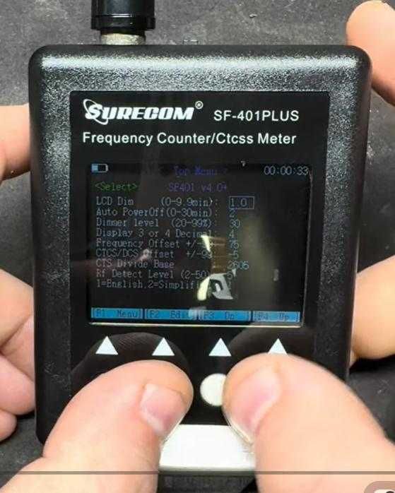 ШирокоСпектърен Честотомер Индикатор Сила Сигнал Измерва Радио Честота