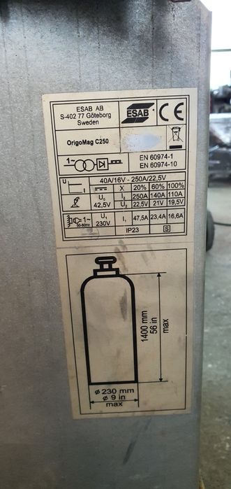 Aparat de sudura Esab 250 amperi mig-mag