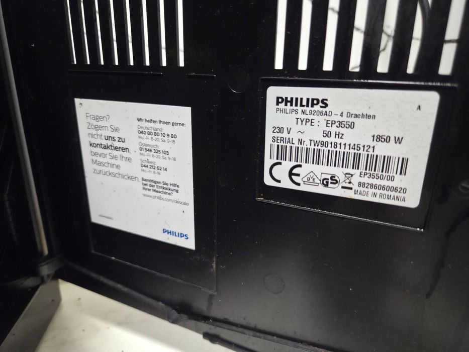 Espressor Automat Philips EP3550 Aparat cu Cafea Boabe Saeco Minuto