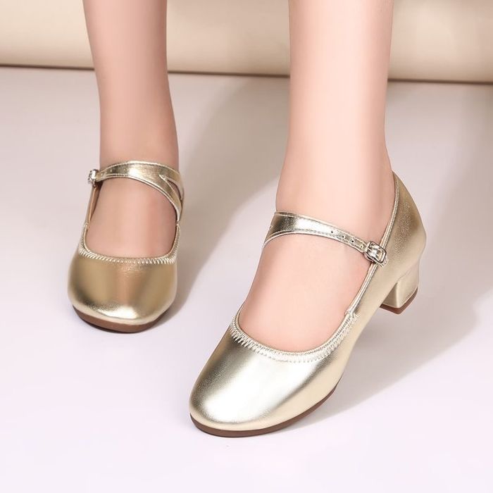 Танцевалный туфли золото