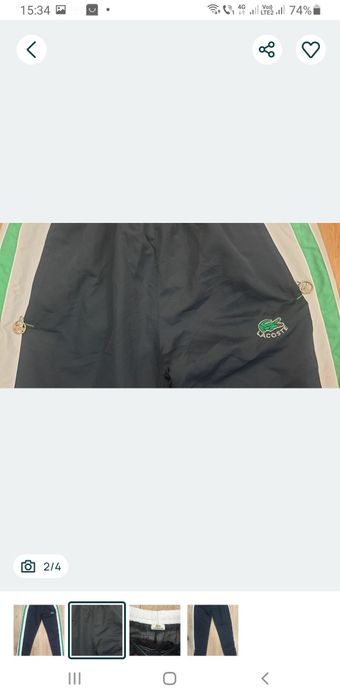 Pantaloni sport din fas Lacoste