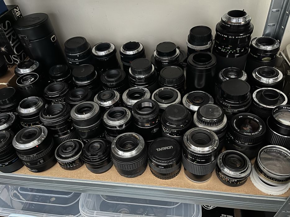 Lot aparate foto pe film si optică veche