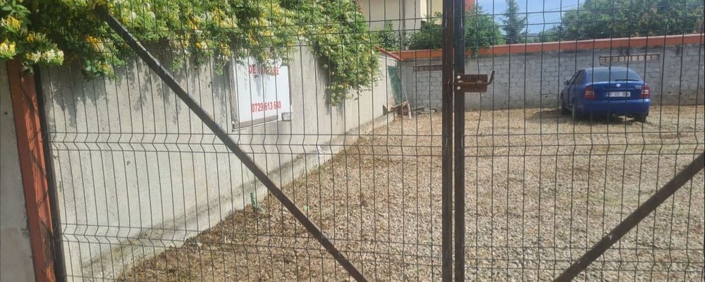 Inchiriez teren 500mp pietruit si ingradit, strada asfaltată, preț mic