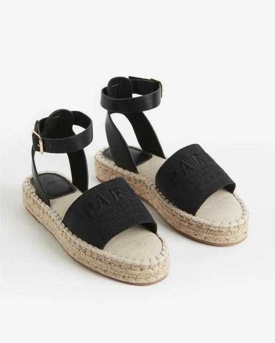 H&M черни летни еспадрили
