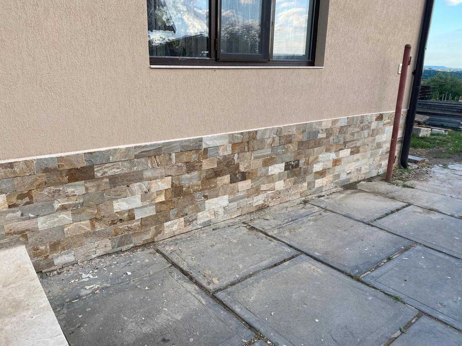 Piatră decorativă naturală pentru garduri, socluri și pereți exteriori