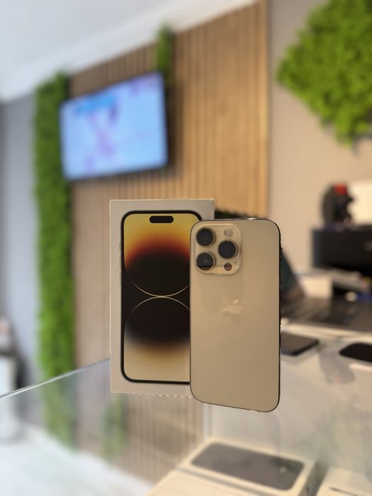 **ATS GSM**iPhone 14 PRO 128GB Gold/Baterie86%/Fact+Gar 12 luni