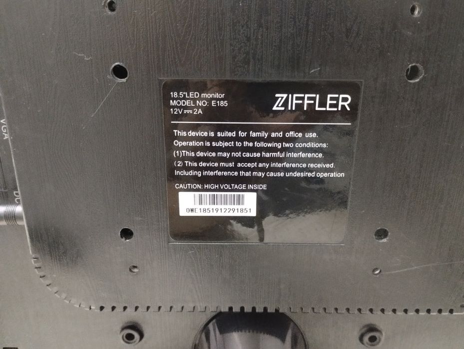 ZIFFLER monitor.