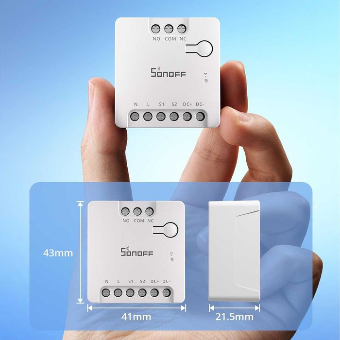 SONOFF MINI-D - Смарт WiFi реле с Matter и Сух Контакт