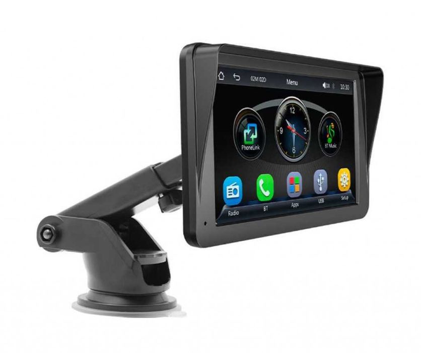 7 инча CarPlay Android Auto дисплей Bluetooth 5.0 WiFi 5G универсален авто екран 12-36V