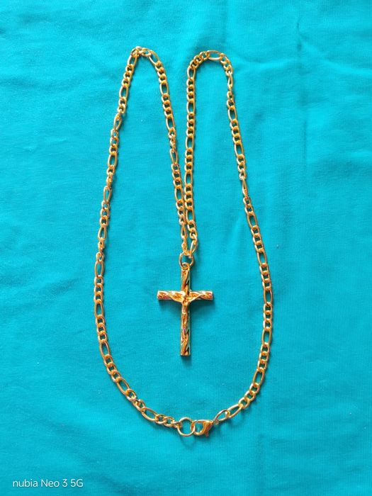 Lănțișor cu cruce placat