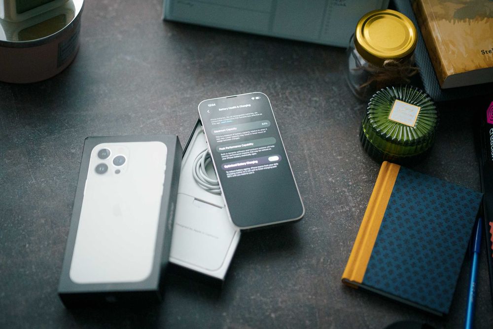 IPhone 13 Pro MAX, 256GB Alb - 100% Original - Bateria 84