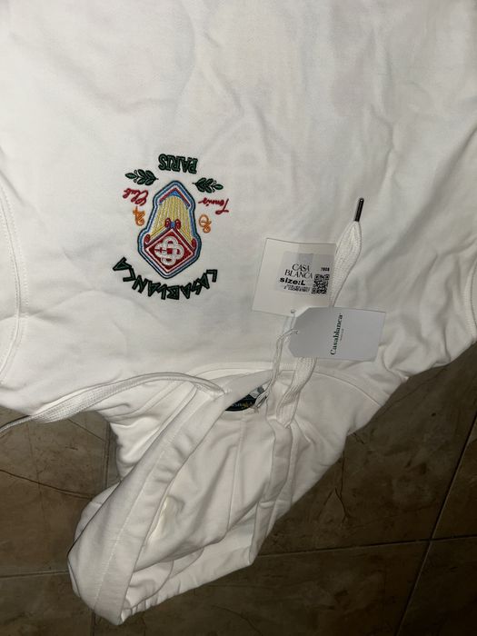 Hanorac alb casablanca cu imprimeu