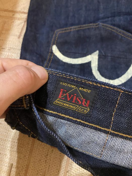 Джинс evisu темно синие