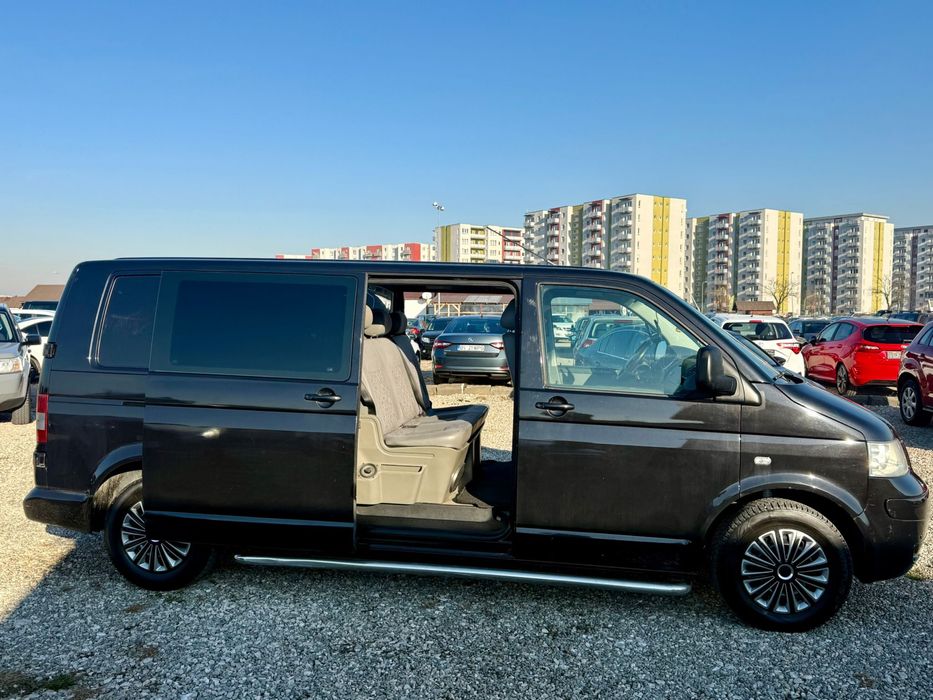 Vw t5 transporter 5 locuri xxl lung mixt 2.5 tdi 170cp