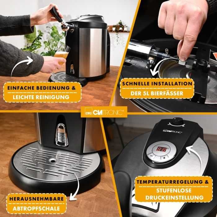 Нова машина/диспенсър за бира Clatronic BZ 3740