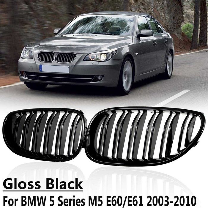 Grile Duble Negru Lucios BMW E90 E70 E71 F30 F32 F10 E60