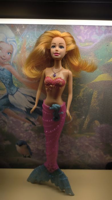 Кукла-русалка (розовая)