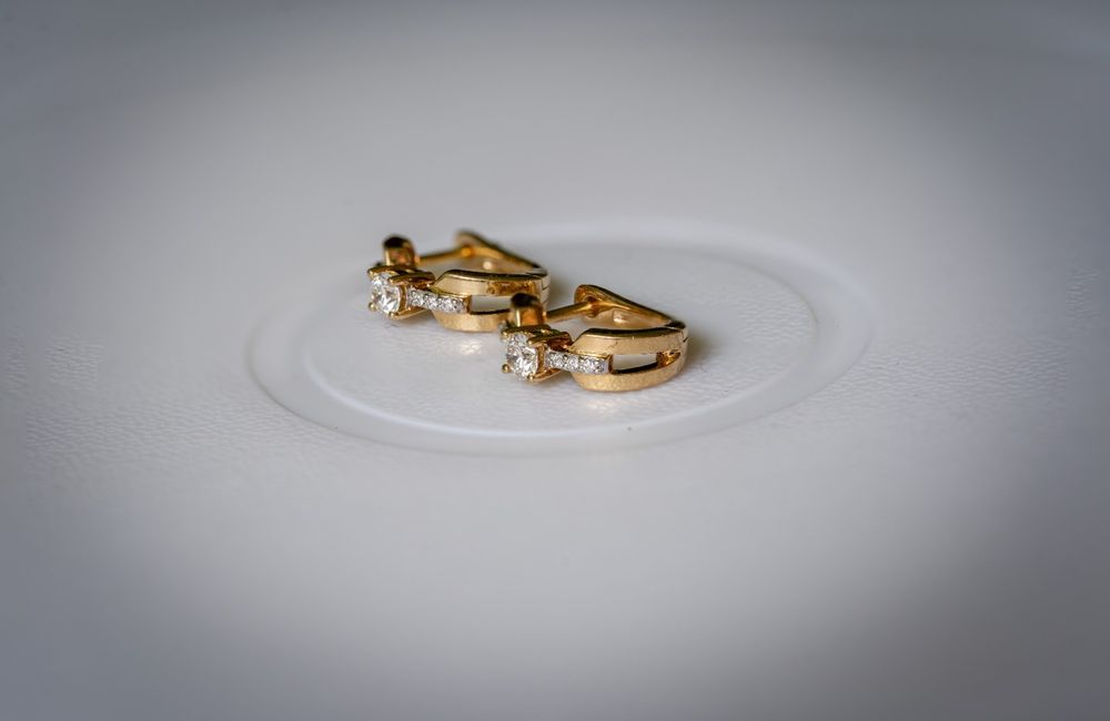 cercei aur 18k diamante certificat