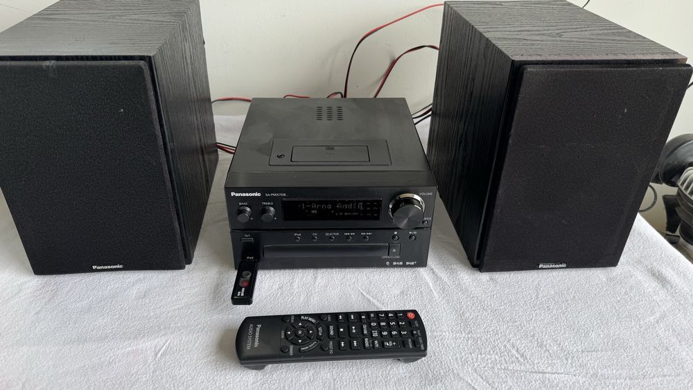 Sistem Audio Panasonic SA-PMX7DB ,Bluetooth, USB , Auxiliar, CD, Radio