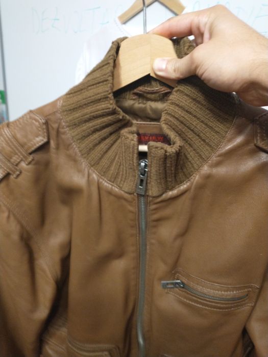 Geacă de piele veritabilă de colectie, model unicat,.