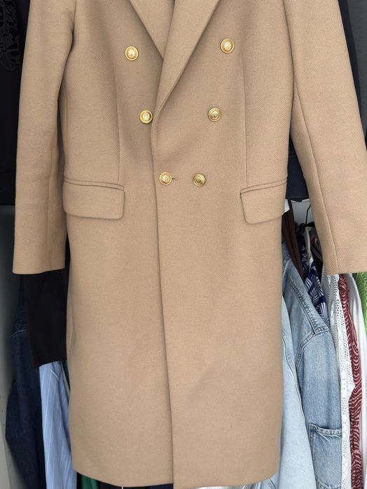 Вълнено дълго палто ZARA