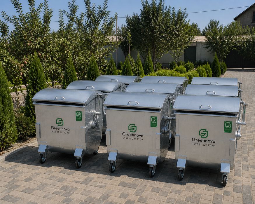 мусорный контейнер 1100L, мусорный контейнер 660-770L