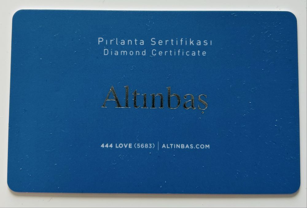 Диамантен пръстен бяло злато Altinbas