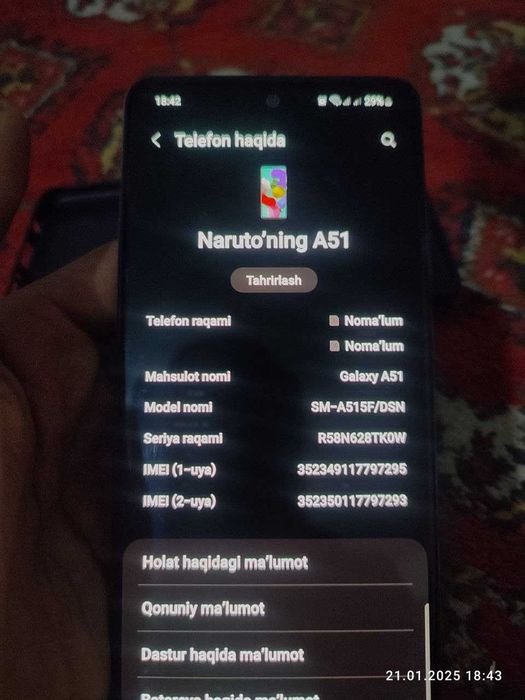 SAMSUNG A51 Horatio edal 64/4