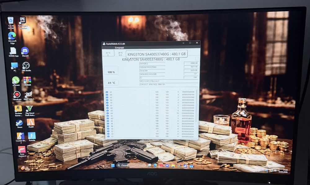 PC Gaming Ryzen 5 + RTX 2060 + 2 Monitoare 144Hz & 280Hz