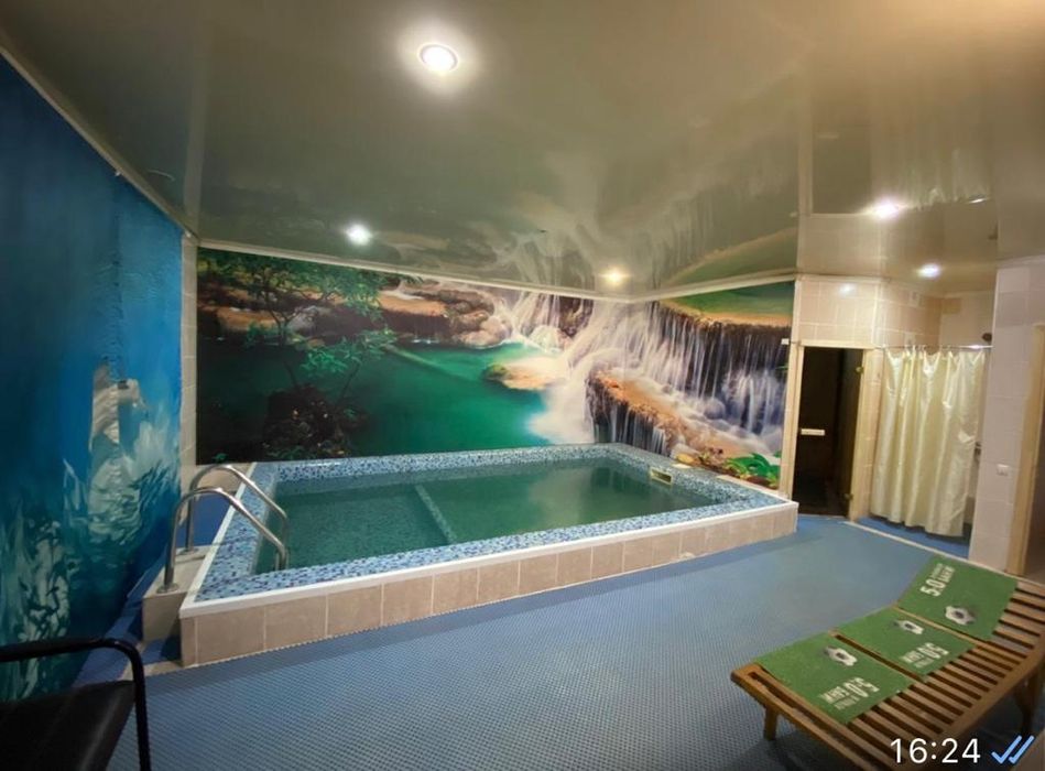 Сауна на дровах с бассейном 9000 тг