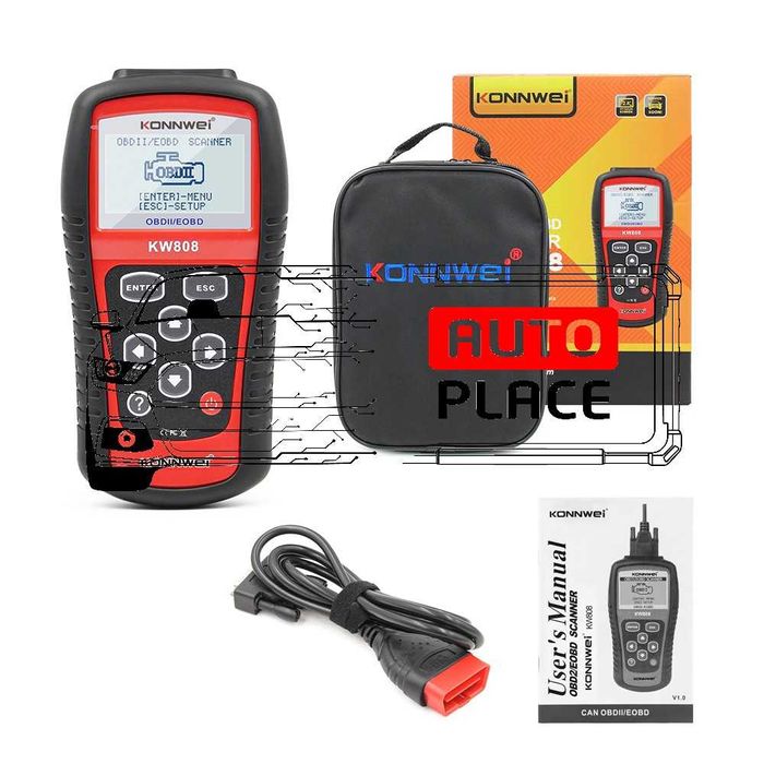 Konnwei KW808 OBD2 Diagnostic Универсална Автодиагностика