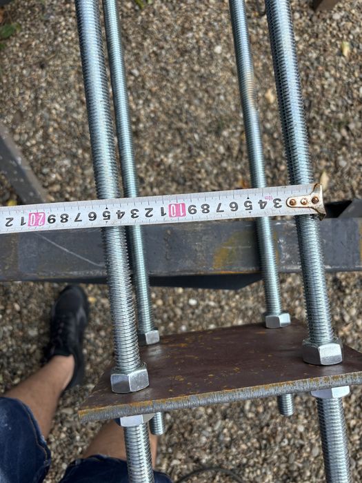 Vand cuzineti m18x4buc cu placuta de 20x20 pentru hale structuri metal