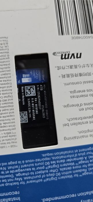 SSD WD Blue SN5000 4TB PCI Express 4.0 x4 M.2 2280 M2 Nou