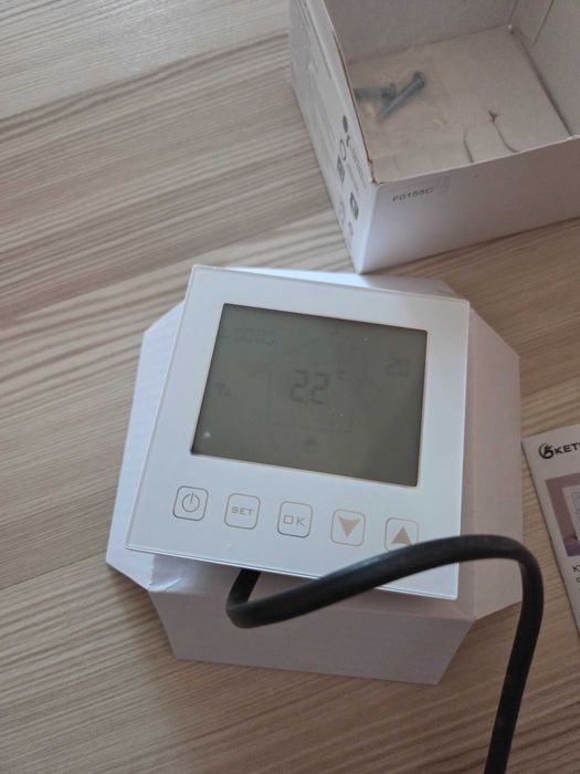 Termostat Smart KETOTEK WiFi 3A, Încălzire în Pardoseală, Alexa/Tuya
