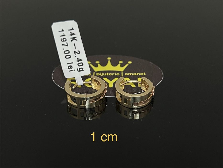 Bijuteria Royal CB : Cercei dama aur nou 14k 2,40gr