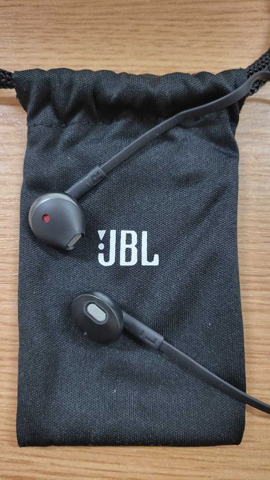 Căști JBL Tune E205 Handsfree cu mufă 3.5mm Negru NOI