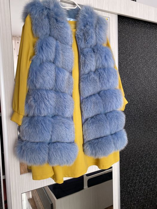 Vesta de blana naturala