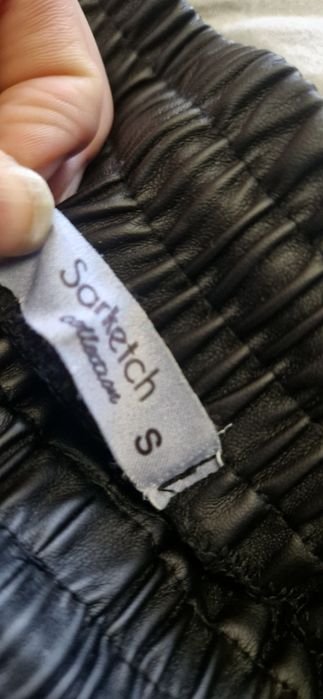 брюки из эко кожи