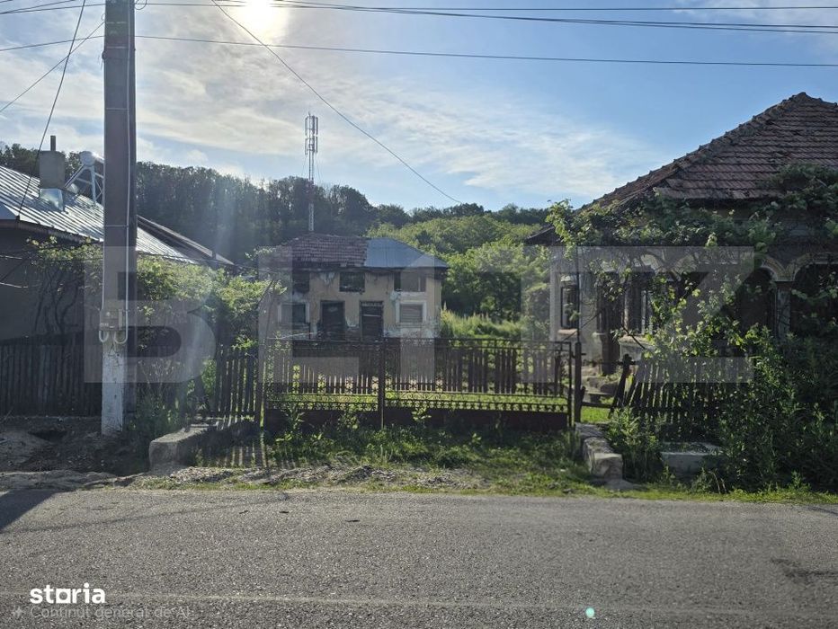 Teren 1.595 mp, constructii existente – Comuna Cobia,