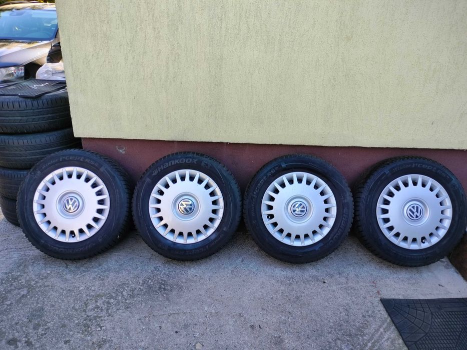 Set 4 roti 195/65/15 de iarna 5x112 pt VW Golf 5/6/7, Audi, Skoda