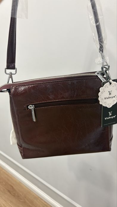 Новая сумка ломаная кожа